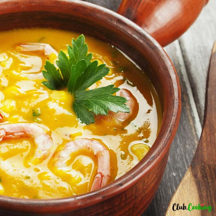 Shrimp corn soup recipe