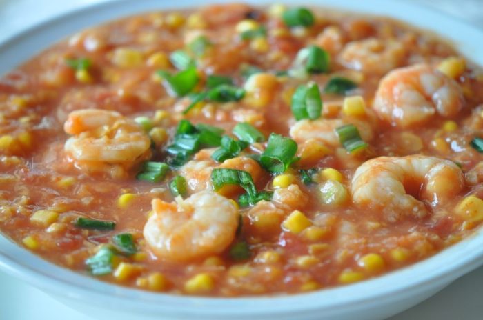 Shrimp corn soup recipe