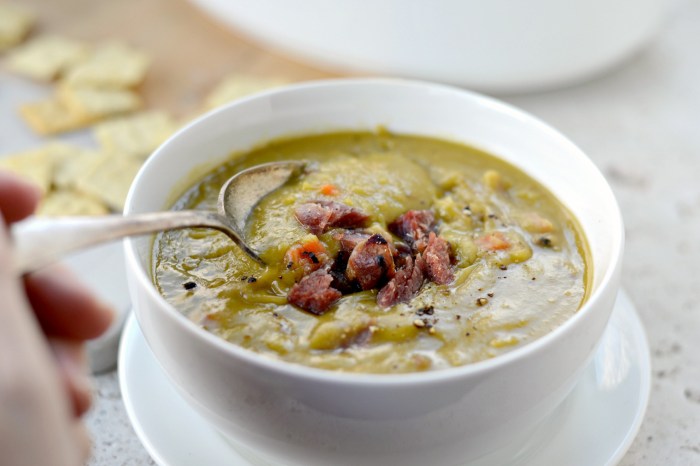 Split pea soup ham recipe