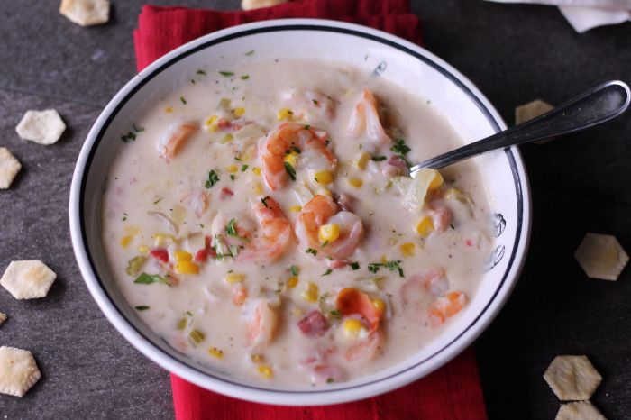 Shrimp soup creamy