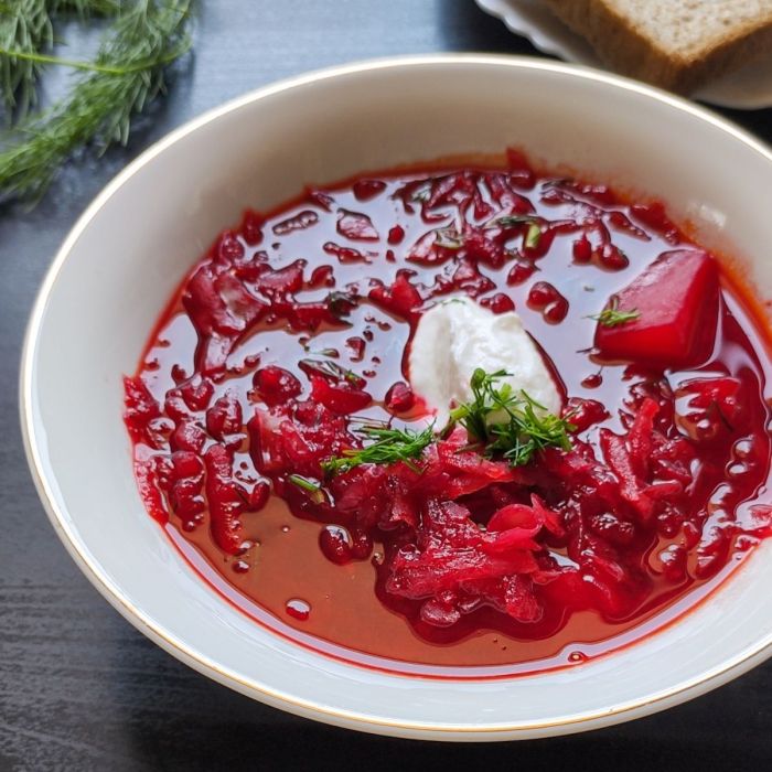 Vegan borscht soup recipe