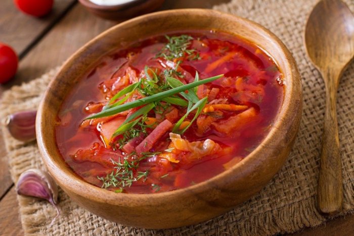 Vegan borscht soup recipe